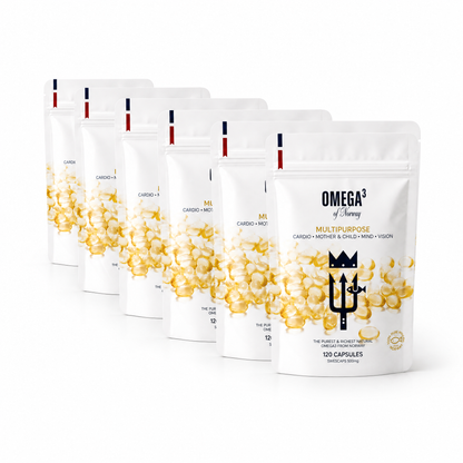 Omega-3 de Noruega 6X en Bolsas (720 cápsulas)