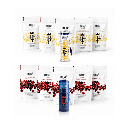 Annual Omega-3 & Krill Bundle (2 x 6 x Pouches)