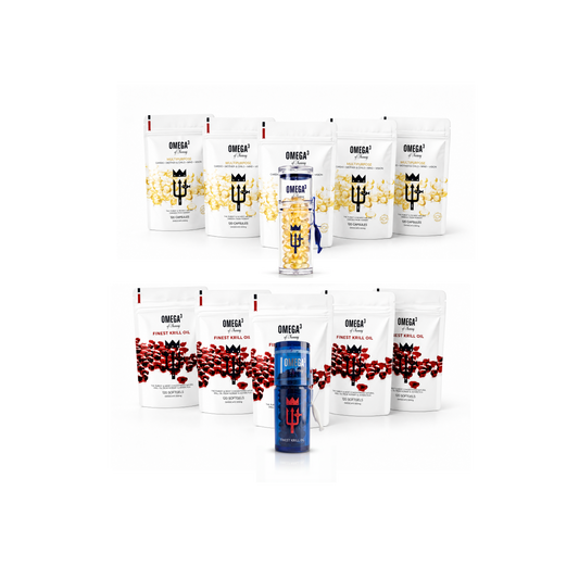 Annual Omega-3 & Krill Bundle (2 x 6 x Pouches)